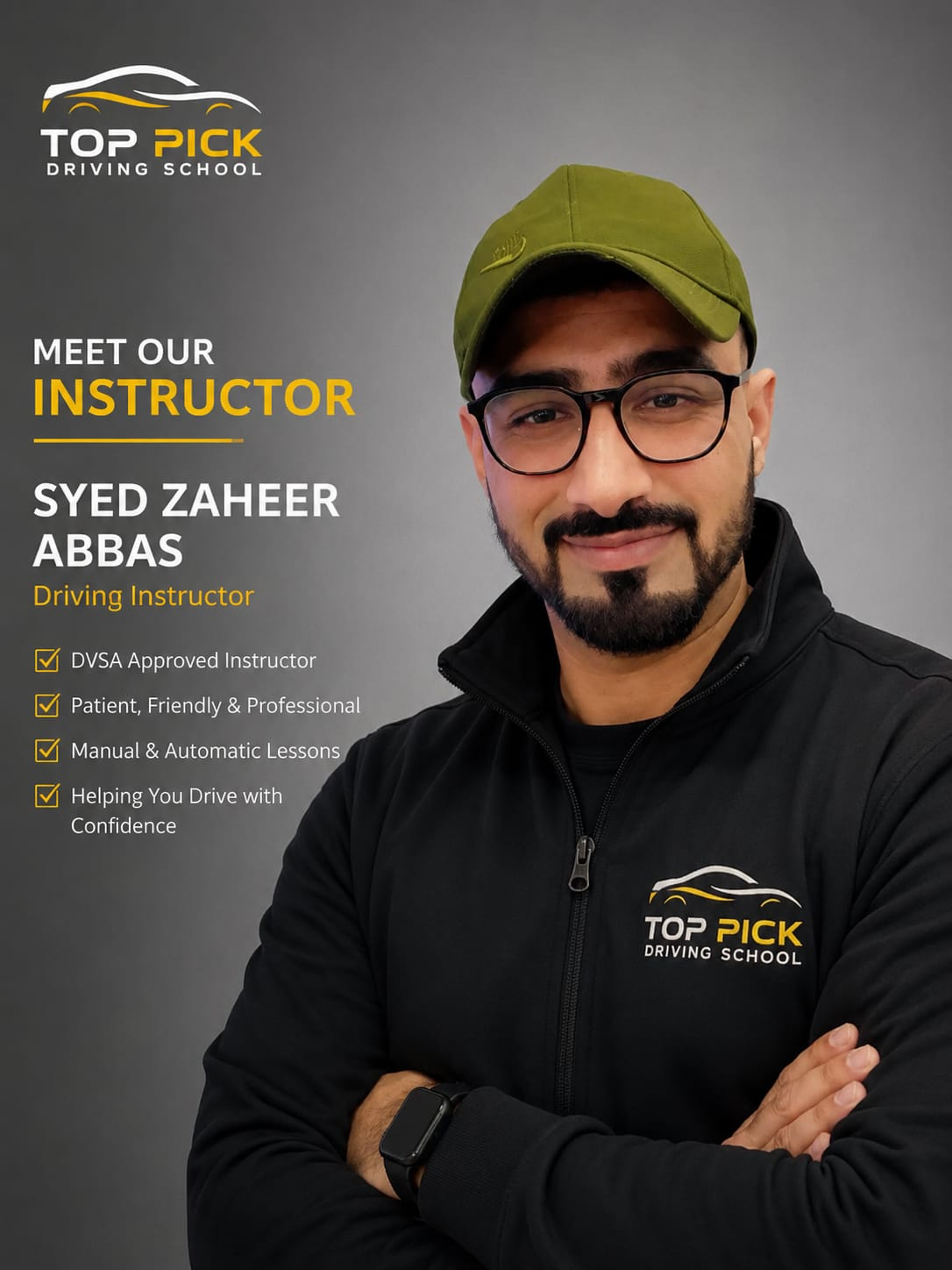 Syed Zaheer Abbas, ADI certified driving instructor in Nelson